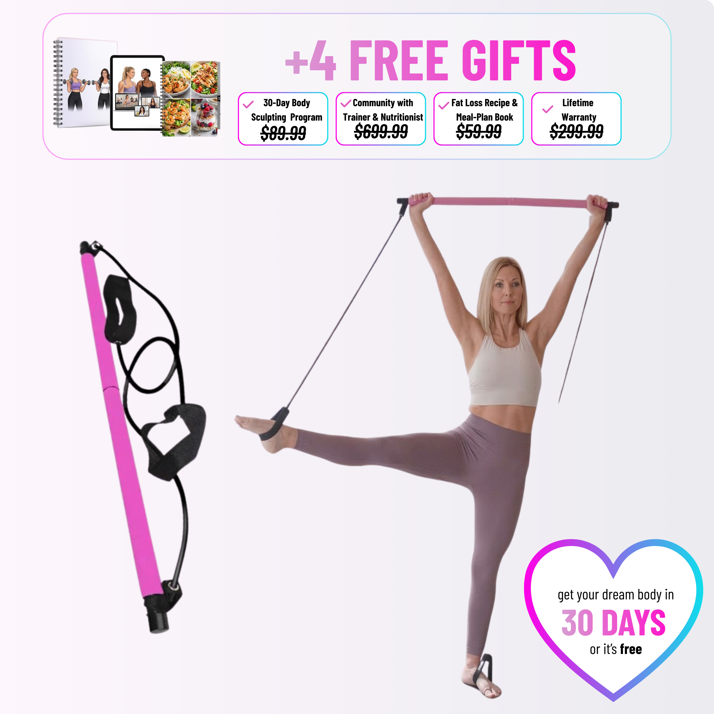 Sukha™ Pilates Training Bar